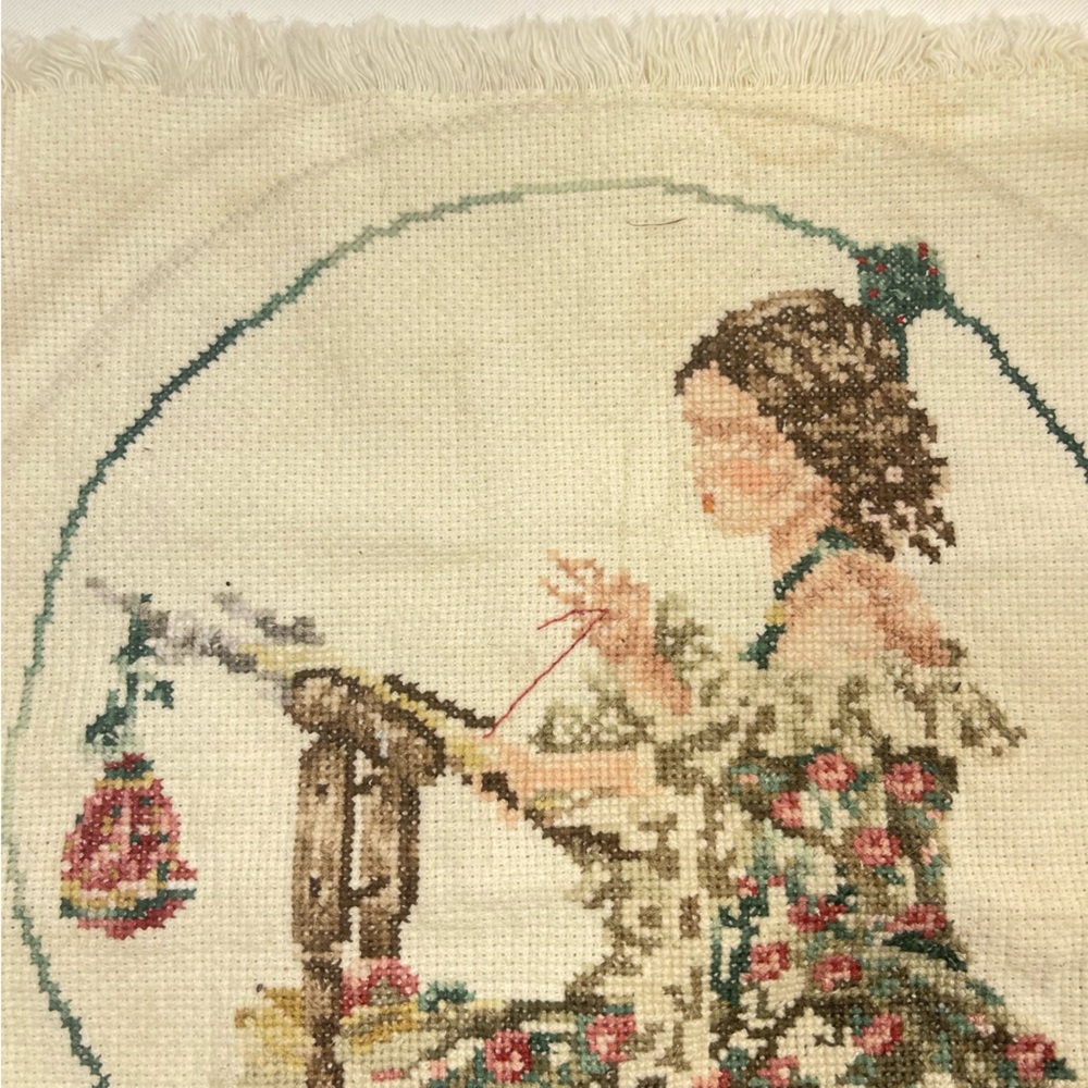 Needlepoint Embroidery Handmade Textile Needlepoint Hand Quilting Handcrafting